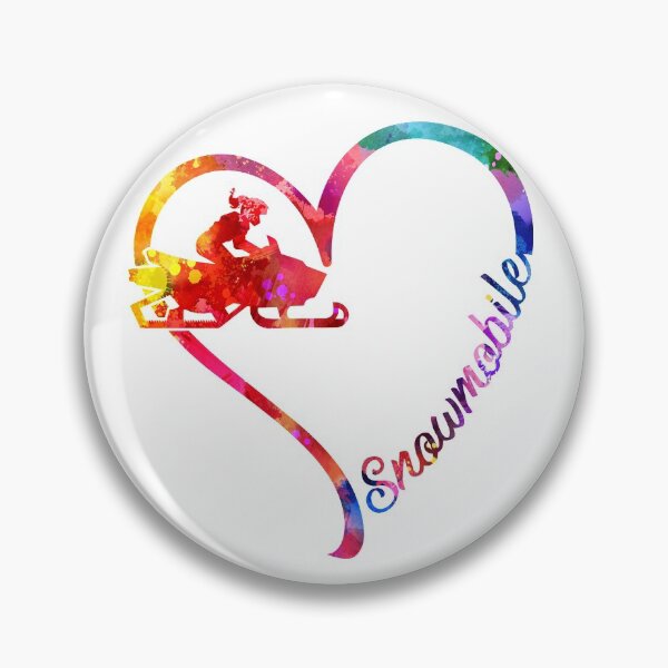 Item preview, Snowmobile heart designed and sold by CactusDesigns68.