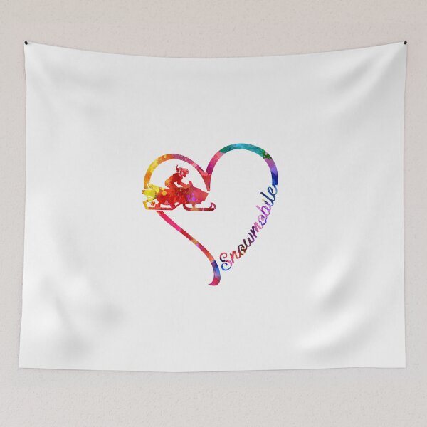 Item preview, Snowmobile heart designed and sold by CactusDesigns68.