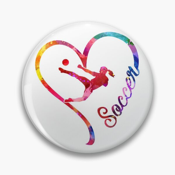 Item preview, Soccer heart designed and sold by CactusDesigns68.