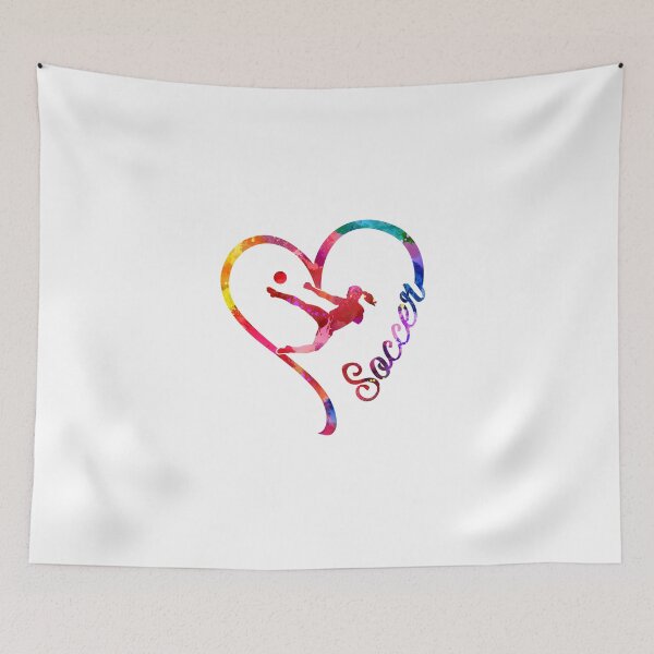 Item preview, Soccer heart designed and sold by CactusDesigns68.