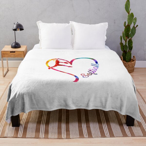 Item preview, Softball heart designed and sold by CactusDesigns68.