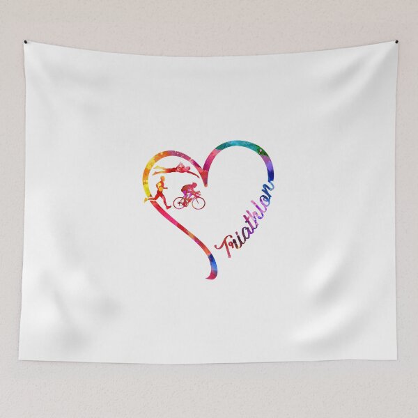 Item preview, Triathlon heart designed and sold by CactusDesigns68.