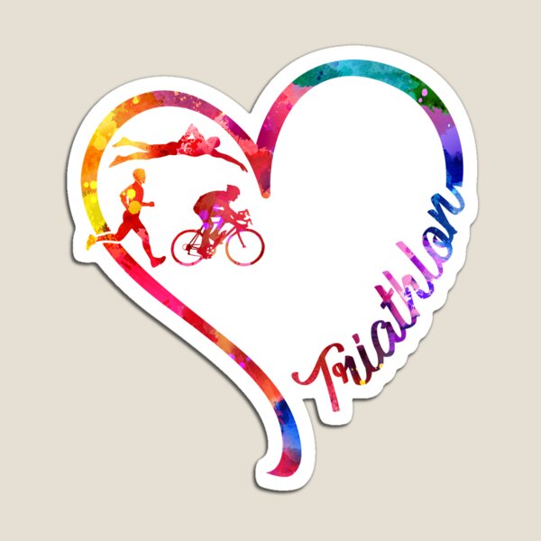 Item preview, Triathlon heart designed and sold by CactusDesigns68.