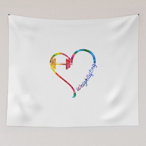 Item preview, Weightlifting heart designed and sold by CactusDesigns68.