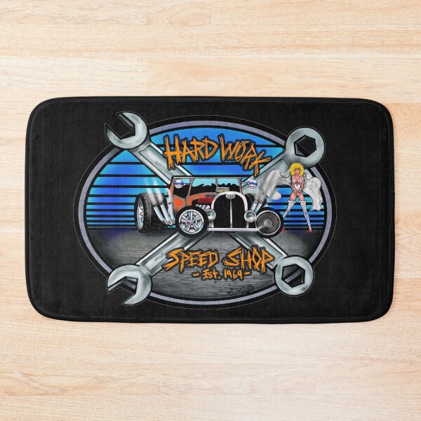 Item preview, Hard Work Speed Shop, Vintage Pin Up  designed and sold by ronnieyoung.