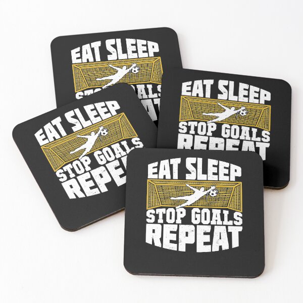 Item preview, Eat Sleep Stop Goals Repeat Soccer Goalkeeper Gift designed and sold by Marcid95.