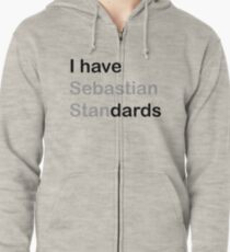 I HAVE (sebastian) STANDARDS Zipped Hoodie