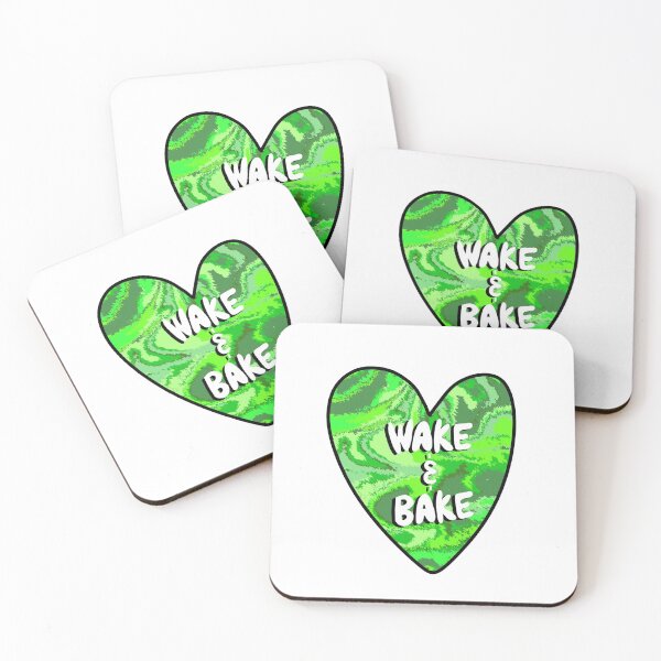 Item preview, Wake and bake heart designed and sold by Calli Harris.