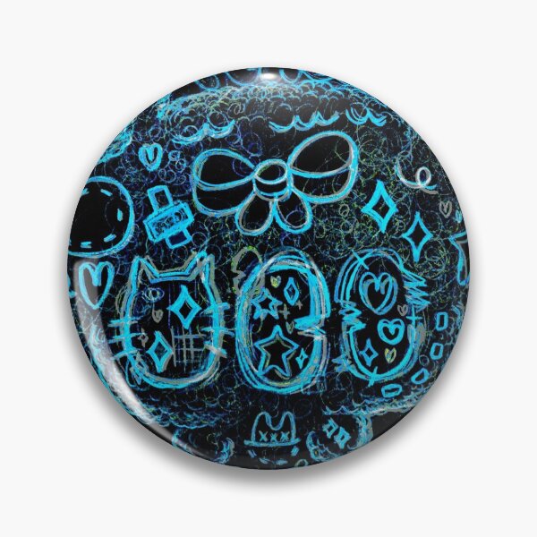 Item preview, Fluorescent Night Blue Green Plush Art designed and sold by Ben Ryuki Miyagi Architect.