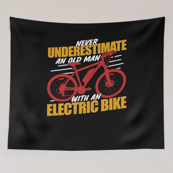 Item preview, Electric Bike E-Bike Bicycle Cyclist Old Man Gift designed and sold by Marcid95.