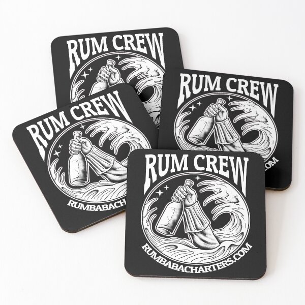 Item preview, Black and white rumbabacharters.com designed and sold by RumCrew.