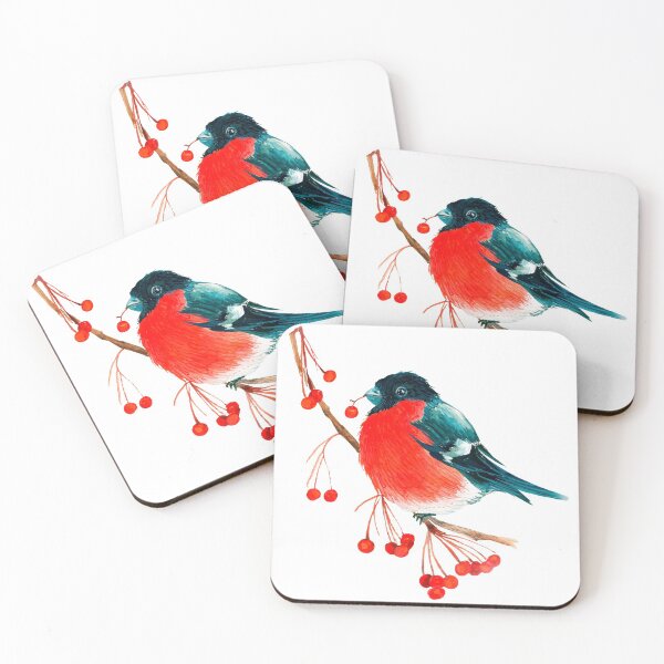 Item preview, Bullfinch Bird. Bullfinch. Its Christmas time. Round bird. Bird watchers. Red Bullfinch. designed and sold by ZheltakovaIana.