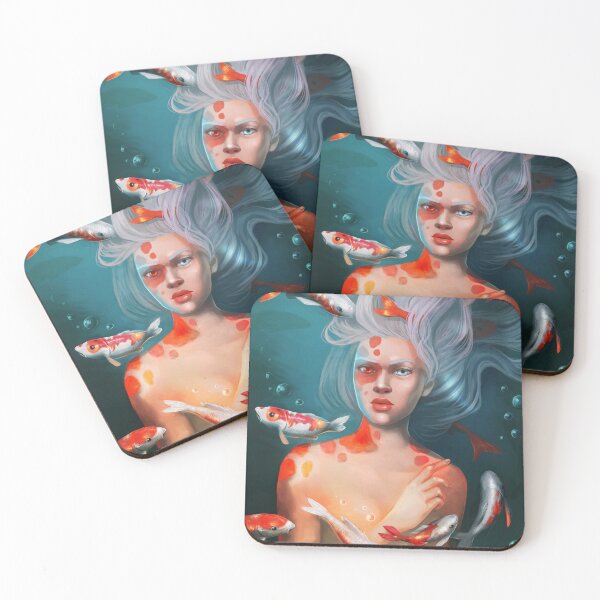Artikelvorschau, Koi Mermaid - vom Barock inspirierte Unterwasserkunst entworfen und verkauft von CuriosumArt.