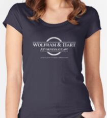 Wolfram & Hart Attorneys at Law Women's Fitted Scoop T-Shirt