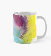 Watercolor Map of Texas, USA in Rainbow Colors Mug