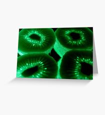 Radioactive Kiwi Greeting Card