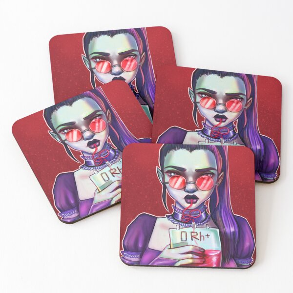 Item preview, Thirsty - dark humor vampire girl designed and sold by CuriosumArt.
