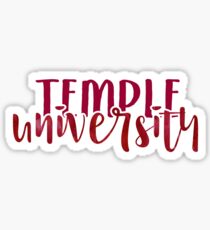Temple University - Style 1 Sticker
