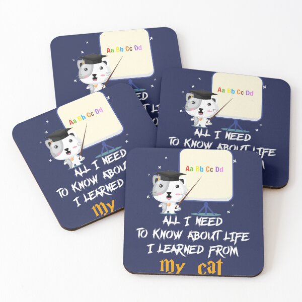 Item preview, all i need to know about life i learned from my cat designed and sold by YACINE-MALIKI.