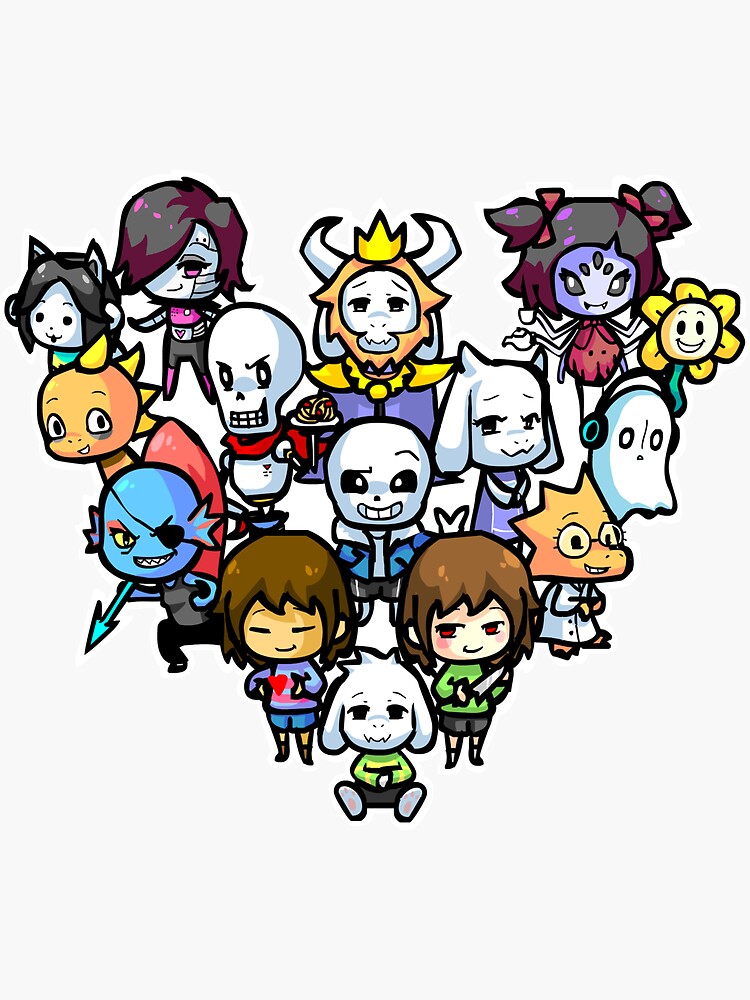 Undertale Characters - Undertale - Sticker