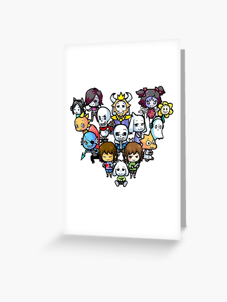 Chibi Undertale Characters | Greeting Card