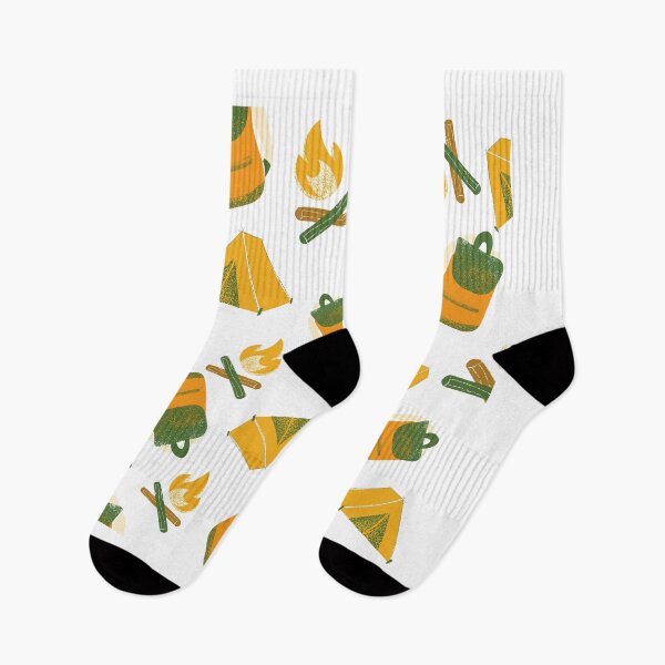 Item preview, Campfire Pattern Orange Green Design for Campers, Hikers & Nature Lovers. designed and sold by Onewivnacher.