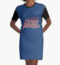 Captain Invincible (Red) Graphic T-Shirt Dress