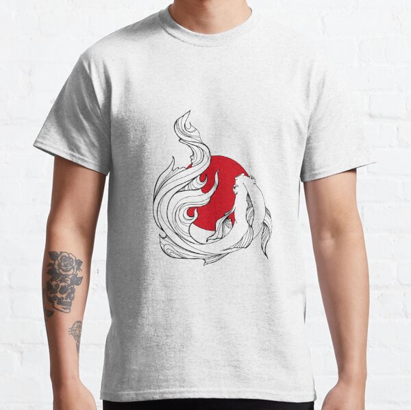 Simple Koi Fish Japanese Inspired Design Classic T-Shirt