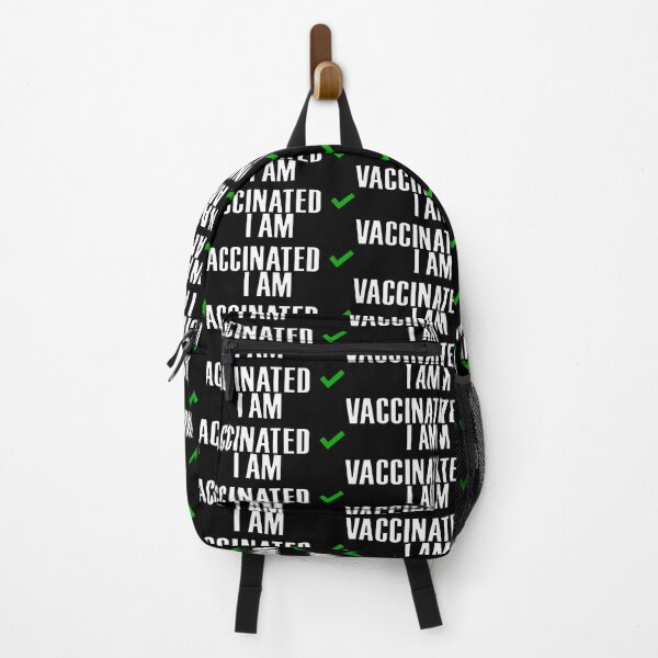 Item preview, I am vaccinated Green tick checked box - Sleek design (dark mode) - patterned designed and sold by Deegital18.