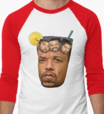 Ice Tea & Ice Cubes Men's Baseball ¾ T-Shirt
