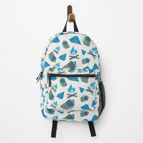 Item preview, Campfire Pattern Blue & Green Design for Campers, Hikers & Nature Lovers. designed and sold by Onewivnacher.