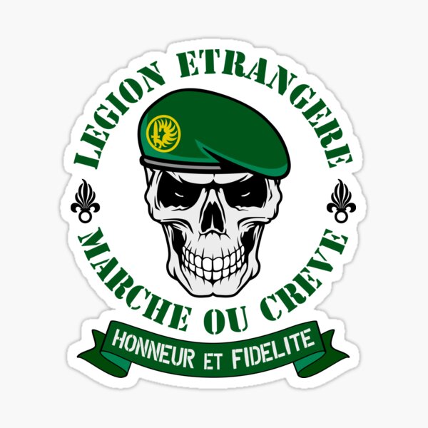Mod 49 Legion Etrangere Parachutiste Régiment Etranger Français Sticker