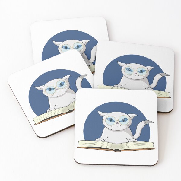 Item preview, CAT WITH BOOK designed and sold by Peach-Design.