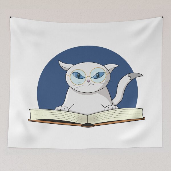 Item preview, CAT WITH BOOK designed and sold by Peach-Design.