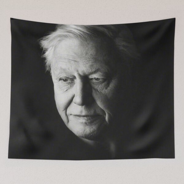 Item preview, david attenborough black and white rip designed and sold by emcazalet.