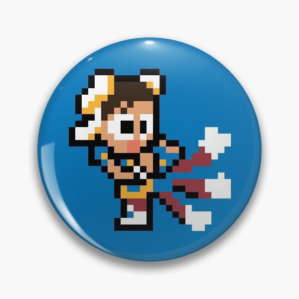 Item preview, Chun-li Lightning Legs Kicks (Street Fighter) 8-bit Retro Pixel Art designed and sold by The Armorsmith.