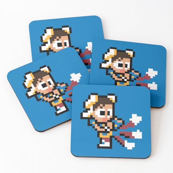 Item preview, Chun-li Lightning Legs Kicks (Street Fighter) 8-bit Retro Pixel Art designed and sold by The Armorsmith.
