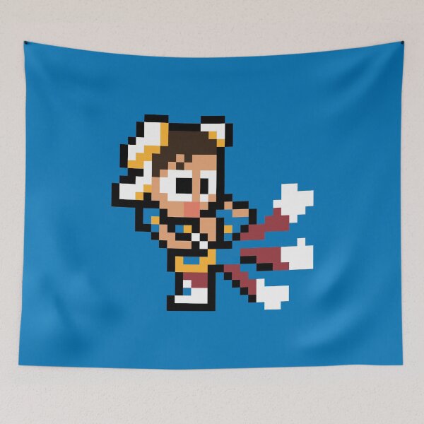 Item preview, Chun-li Lightning Legs Kicks (Street Fighter) 8-bit Retro Pixel Art designed and sold by The Armorsmith.