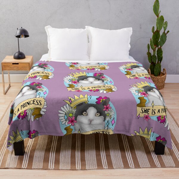 Item preview, Princess Bobble the Cat with Crown and Flowers designed and sold by karenscats.