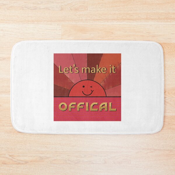Item preview, Let’s Make It Offical - Red background designed and sold by FlorenciaBliss.