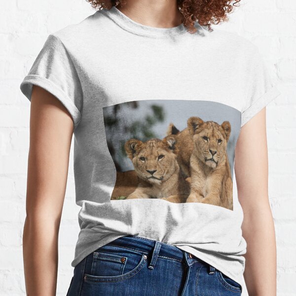 Two Lion Cubs T-Shirts for Sale