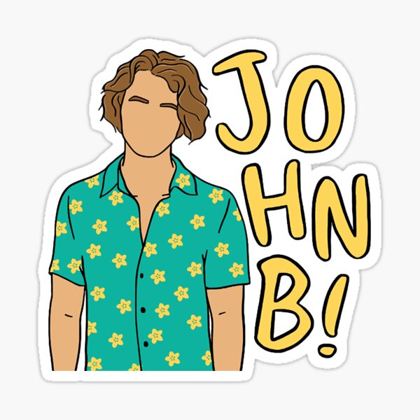"Outer Banks John B" Sticker for Sale by AnneHarmon Redbubble