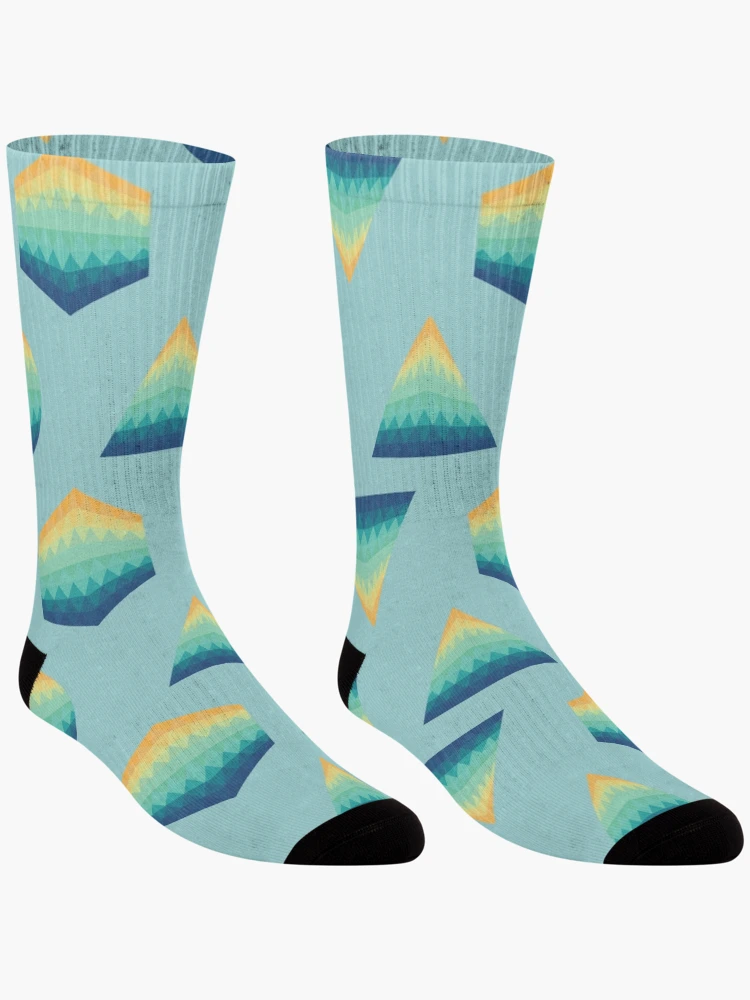Thumbnail 3 of 5, Socks, GeoPattern designed and sold by ReBeDesigns.