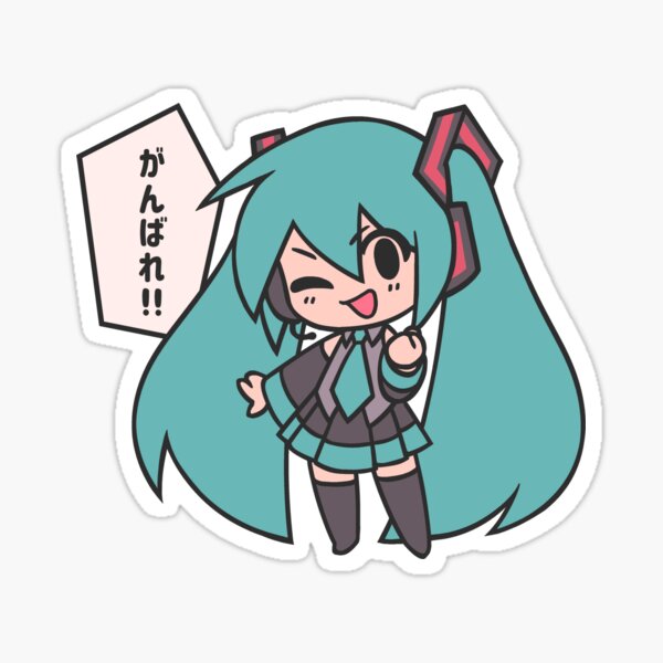 Japanese antique Vocaloid Stickers 7 stickers from the Gurafig Collection  rare!