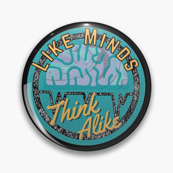 Item preview, Like Minds Think Alike Blue Shade Design for Creative & Positive Minded People designed and sold by Onewivnacher.