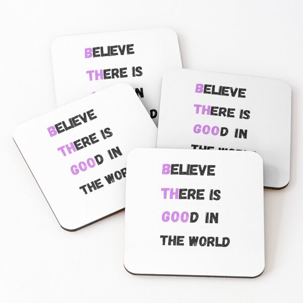 Item preview, T-shirt inspirant, Believe There is Good In The World Tee, Motivational Quote Shirt designed and sold by 77ART.
