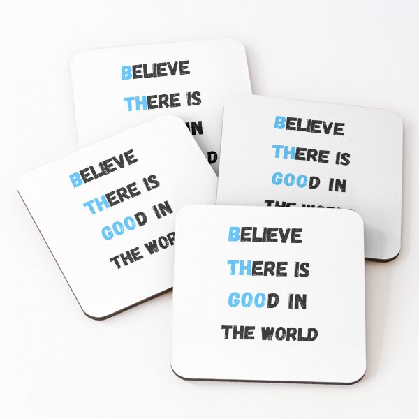 Item preview,  T-shirt inspirant, Believe There is Good In The World Tee, Motivational Quote Shirt designed and sold by 77ART.