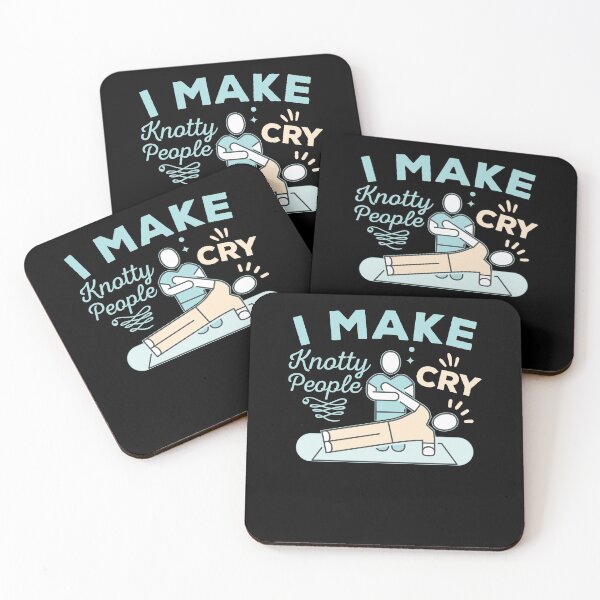Item preview, I Make Knotty People Cry Funny Physical Therapist Massage designed and sold by Mc-R.