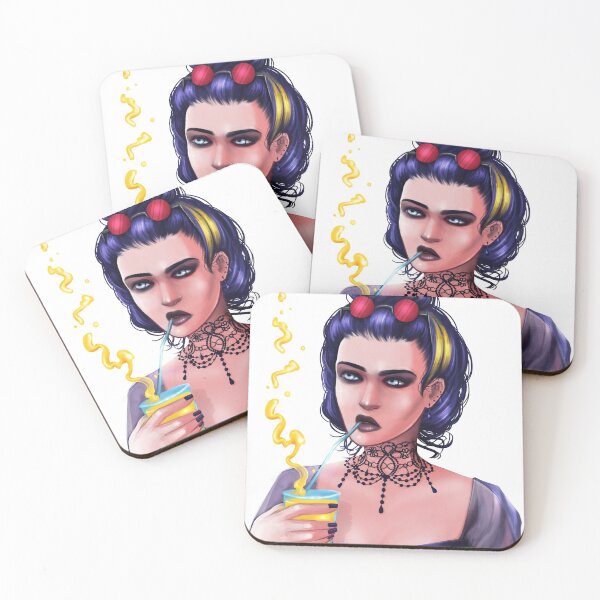 Item preview, Thirsty summer goth with lemon juice designed and sold by CuriosumArt.