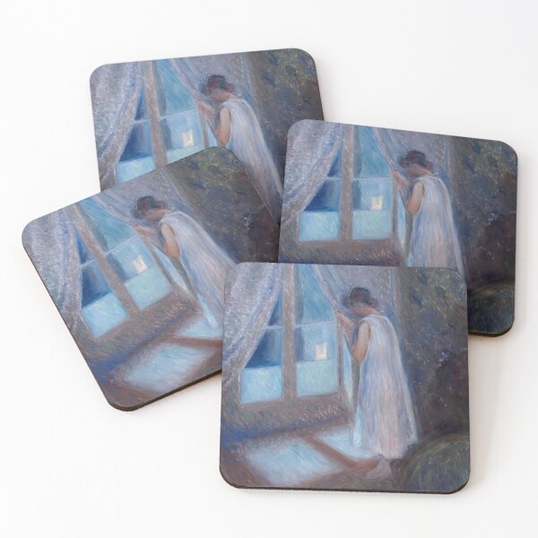 Item preview, The Girl By The Window Edvard Munch Painting designed and sold by ellebackup.